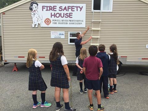 Fire Safety House visiting schools