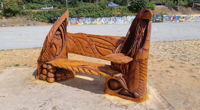 Wood carving stolen from Willingdon Beach