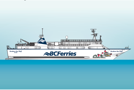 B.C. Ferries Northern Sea Wolf vessel gets new artwork