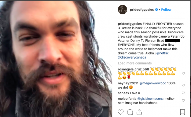 Jason Momoa in Campbell River for filming