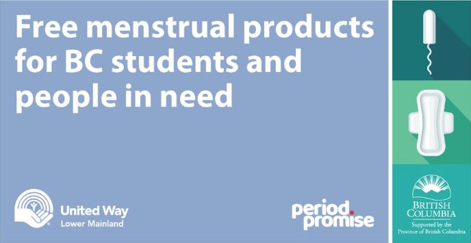 Free menstrual products announced for all BC students