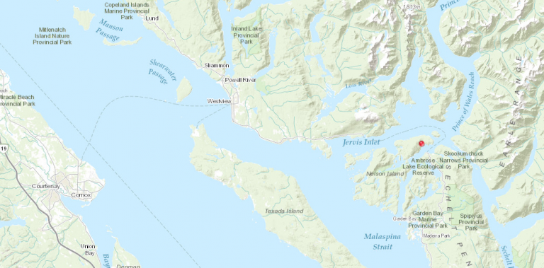 Wildfire on Nelson Island classified as ‘being held’: Coastal Fire Centre
