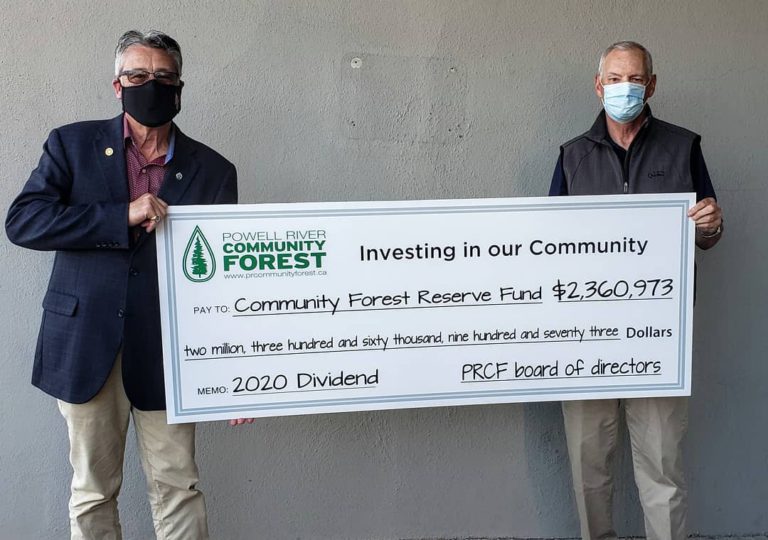 City receives Community Forest dividend cheque for nearly $2.4 million 