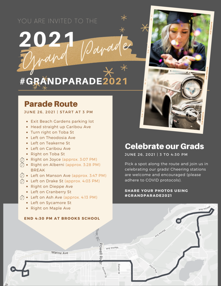 Powell River grads getting ‘grand parade’ this June 