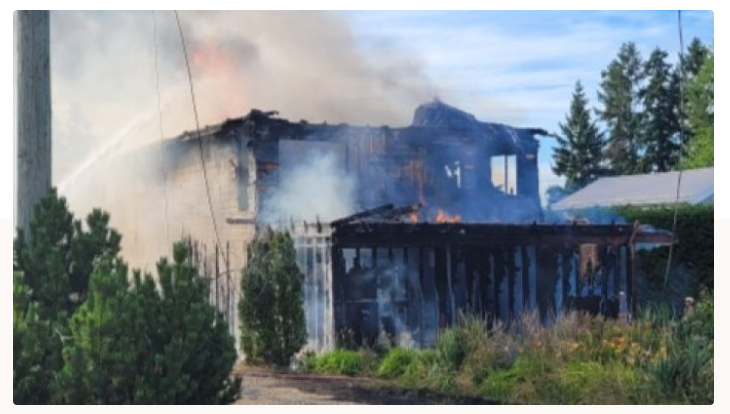 GoFundMe set up for Vancouver Island fire victims