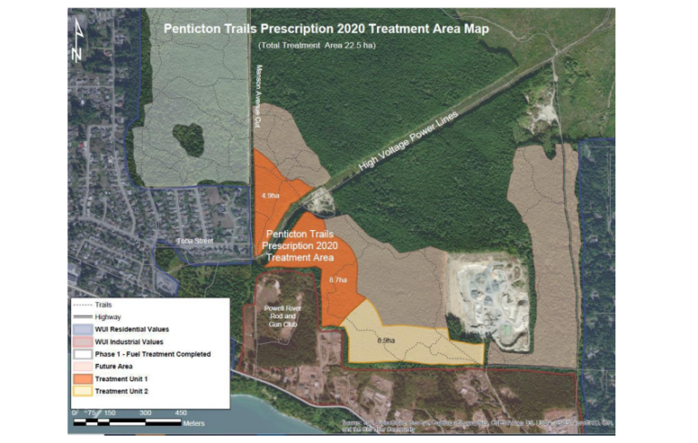 Wildfire mitigation work begins on Penticton Trails