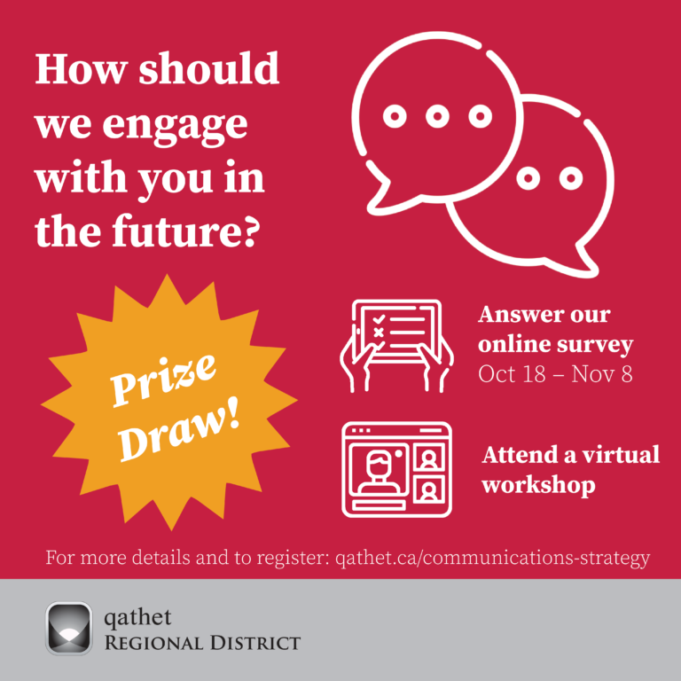 qathet Regional District offering free engagement workshops