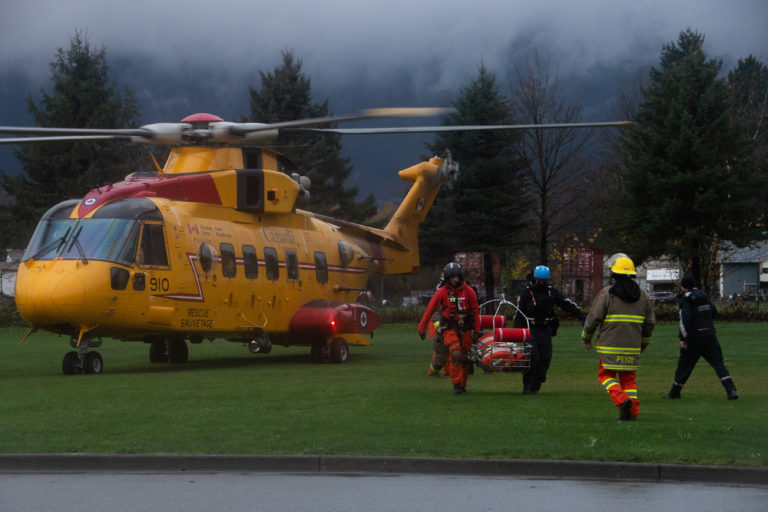 442 Squadron rescues more than 300 people from Agassiz landslide