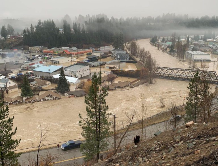 Coastal area experiencing flooding, washouts and mudslides from “atmospheric river”