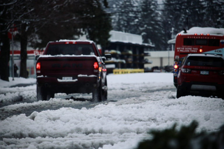 Schools close, buses cancelled, and water mains burst on Powell River snow day