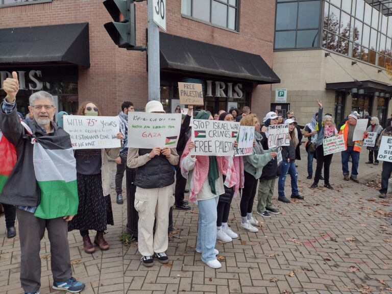 Nanaimo protestors ask for humanitarian support in Palestine 