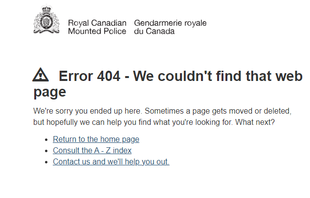 RCMP websites down nation-wide for maintenance, not cyberattacks