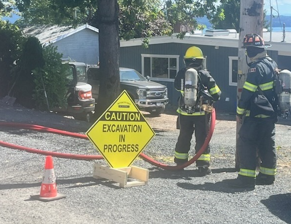 UPDATED: Gas line damage closes Marine Avenue until after 5pm Thursday