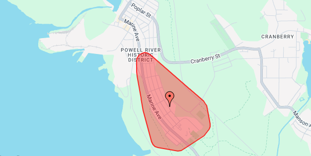 302 BC Hydro customers without power in Powell River