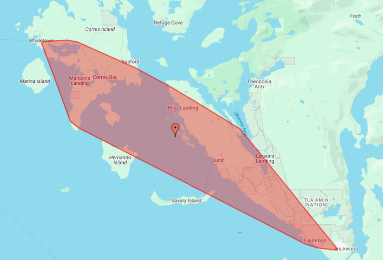 UPDATE: Power restored after outage affected Cortes Island, Powell River north