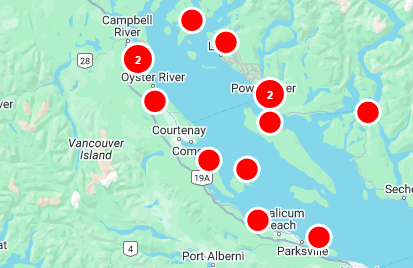 UPDATE: 7,298 BC Hydro customers currently without power on Island and Coast