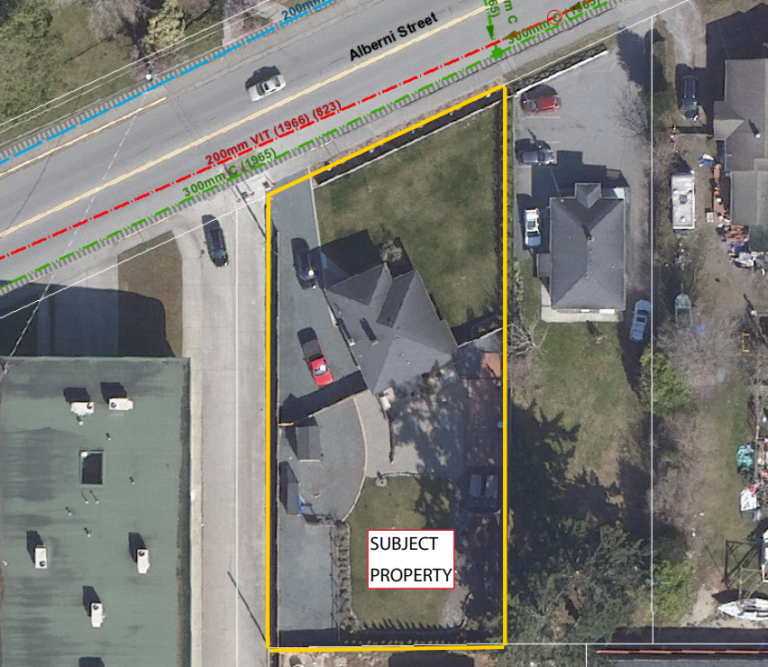 Mixed residential-commercial building considered for Alberni Street