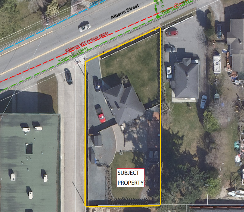 Mixed residential-commercial building considered for Alberni Street