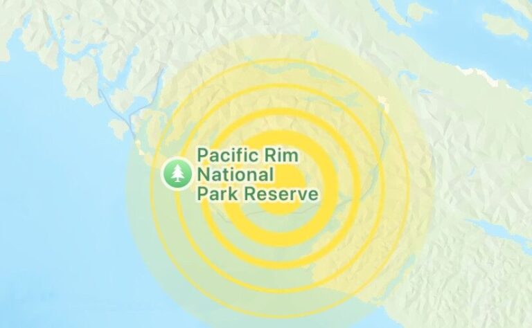 No damage reported after 3.1 earthquake hits near Ucluelet